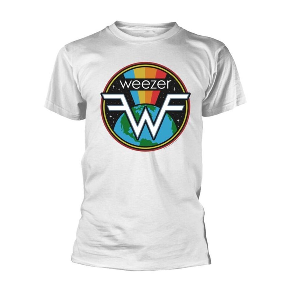 Weezer Unisex Adult Symbol Cotton Logo T-Shirt / White
